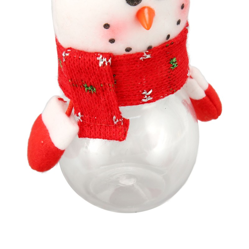 3pcs Christmas Candy Jars Transparent Clear Plastic Biscuits Jars Decorative