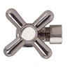 Westbrass D105BX-07 1/4-Turn Cross Handle Angle Stop Shut Off Valve,