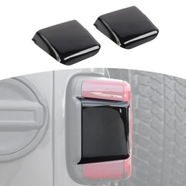 RT-TCZ for Jeep JL Tail Lights Cover Side Trim Black for Jeep Wrangler JL JLU 2018 up Black Exterior Accessories 2pcs