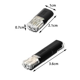 Pack of 20 Car Connectors, 2 Pin Connectors, Waterproof Connectors, Practical Quick Cable Connectors, 2-Pin Pluggable Cable Connector for 18-22 AWG Cable, Crimp