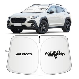 Parasol para parabrisas para Subaru Crosstrek 2018-2026, cubiertas de ventana delantera del coche, protector de visera de sol, plegable, bloquea los rayos UV, parasol a medida para accesorios Subaru