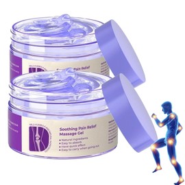 iekufes Joint Purple Gel,Soothing Massage Cream, Full-Body Joint Support for Knees, Lumbar, Neck, Hands & Feet(2PCS)
