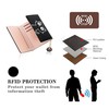 conisy Cute Slim Womens Leather Wallet,Small RFID Blocking Trifold Wallets