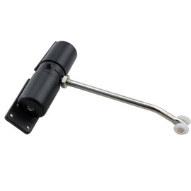 ZCZQC 1Set Stainless Steel Simple Door Closer Heavy Duty Pulley Model Black Invisible Automatic Door Closer Household Lightweight Mute Invisible Door Closer Zinc Alloy Spring Screen Door Closer