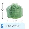 Stout E2430E85 EcoSafe-6400 Compostable Compost Bags 13gal .85mil 24 x