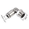 sourcing map Push to Connect Tube Fitting 8mm Tube to
