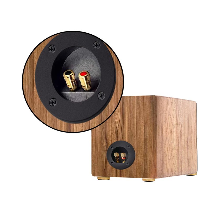 BLUECELL 1 Pair 3-Inch Double Binding Round Gold Plate Push