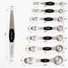 Zulay Kitchen Stackable Magnetic Spoons Set of 8 - Dual