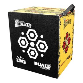 Morrell Yellow Jacket YJ-380 380 FPS Dual Threat Weather Resistant Compound Crossbow Cube Any Tip Foam Archery Target with Carry Handle, Yellow