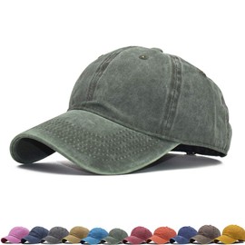 Vintage Unisex Top Hats for Women Baseball Caps for Men Dad Hats Baseball Hats for Everyday Use, olive green
