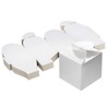 PATIKIL 2.48x2.48x3.15 Inch Favor Boxes, 50 Pcs Candy Party Gift Boxes for Wedding Mother's Day Easter Anniversary Christmas Graduation Celebration, Reflective Silver