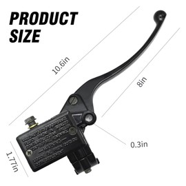 JUUDDENPARTS 7/8 Inch 22 MM Motorcycle Front Right Brake Master Cylinder, Replacement for Yamaha Banshee Bear Tracker Big Bear Blaster Breeze Grizzly