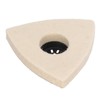 5PCS Wool Polishing Pad with Alloy Steel Base Triangular Felt