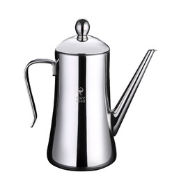 Luxshiny Stainless Steel Oil Bottle Condiment Containers Olive 1. 3L Stainless Steel Oil Vinegar Cruet Olive Storage Container for Oil Stainless Steel Container