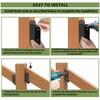 2 Pair 30°Stairs Railing Stainless Steel Deck Bracket Connector for