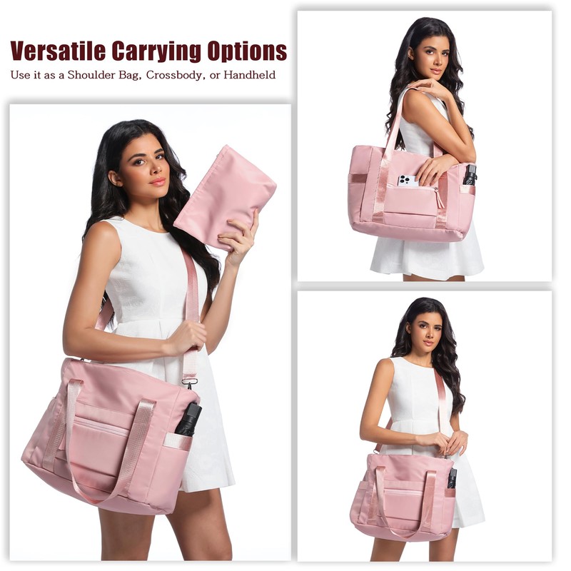 SKCOYH Large Tote Bags for Women with Zipper, Waterproof Work