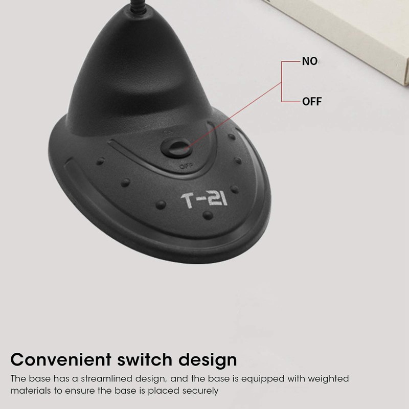 Desktop Computer Microphone, 360° Adjustable Goose Neck Capacitive Microphone, 3.5MM