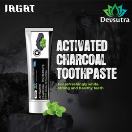 Jagat Devsutra Red Toothpaste | Doctor Recommended Ayurvedic, Organic & Herbal | 100% Natural Teeth Whitening, No Fluoride & Artificial Colors, Gum Cure, Vegan - Pack of 4