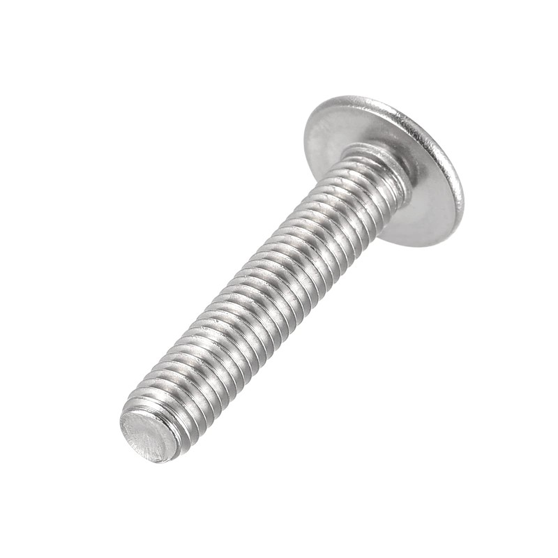 sourcing map Flanged Button Head Socket Cap Screws, M5*25mm Hex