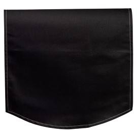 Classic Home Store Half Panama Cotton Jumbo Chair Back Antimacassar Sofa Furniture Cover (Black)