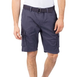 riverso RIVJoko Men's Cargo Shorts with Belt Regular Fit Cargo Shorts Summer Stretch Navy Beige Green Grey S M L XL XXL 3XL 4XL 5XL, navy