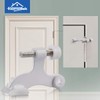 HOMOTEK 8 Pack Hinge Pin White Door Stopper,Adjustable Deluxe Heavy