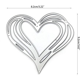 Heart Die Cuts for Card Making, Scrapbooking Die-Cuts, Metal Cutting Dies Stencil DIY Scrapbook Album Paper Card Template Metal Cutting Dies for Card Making Deals Card Making Accessories