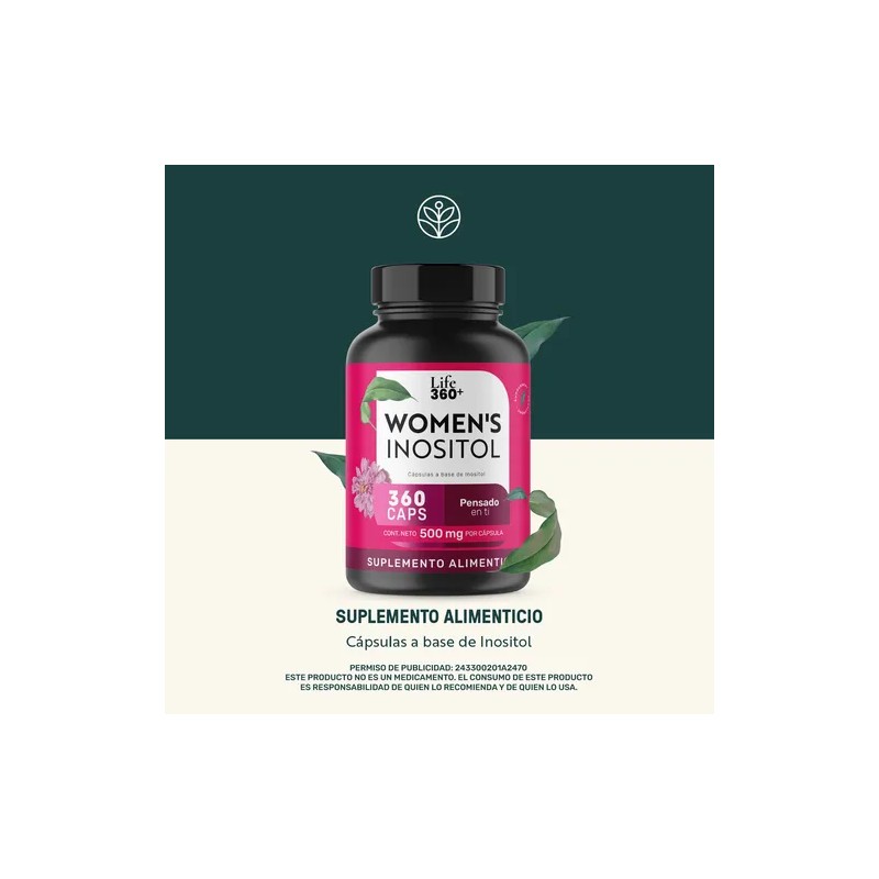 Inositol Life360+ Womens Inositol 360 Cápsulas Suplemento Alimenticio