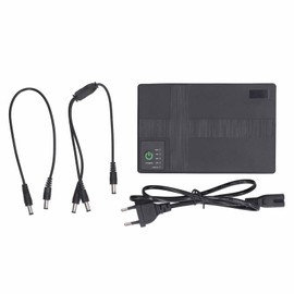 UPS Battery Backup 10400mAh 5V 9V 12V 2A POE 15V 24V 1A Output Uninterruptible Power Supply 85‑265V EU Plug