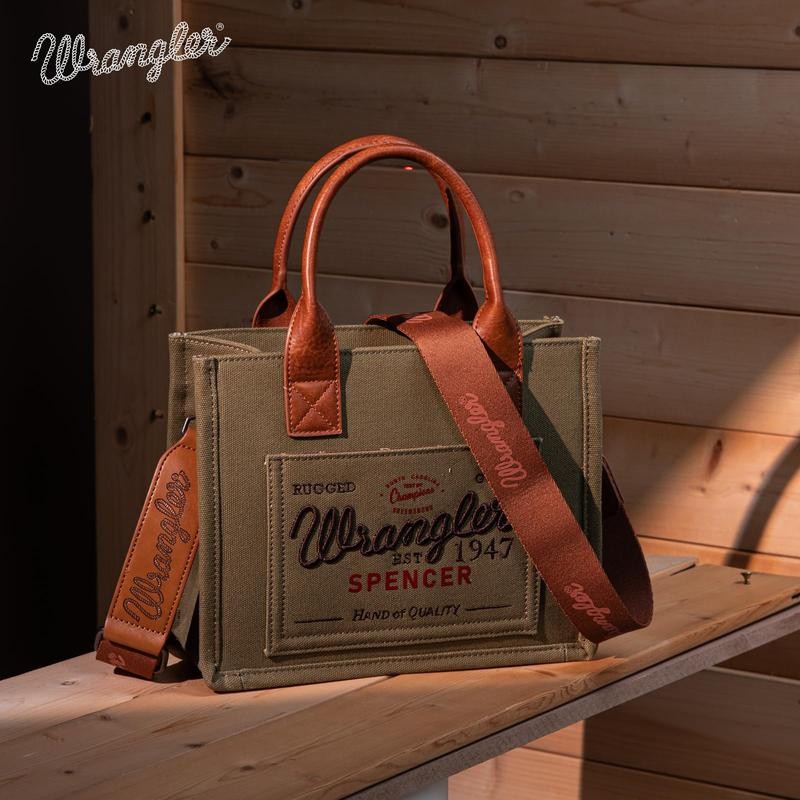 Wrangler Tote Bag Guitar Strap Satchel Purses Multi-pockets Casual Work