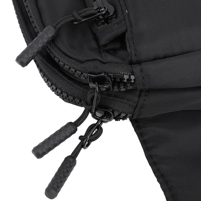 Waist Bag Double Layer Large Capacity Adjustable Strap Waterproof Nylon