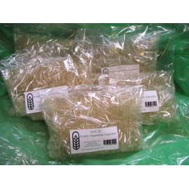 5000 Bulk Wholesale Empty Vegetable Capsules, 0" Size, 5 1000 Count Bags