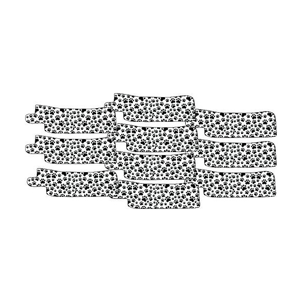 Nasogastric or Oxygen Tube precut Adhesive Tape Paws Theme x 10 Pack. (Left Side)