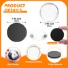 Aertiavty 72 Pcs Fridge Magnets Making Kit, 2 Inch Glass