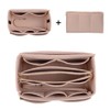 ZTUJO Purse Organizer Insert, Felt Bag Organizer with Metal Zipper,