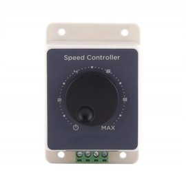12V DC Motor Speed Controller, DC10-60V 20A Pulse Width Modulator PWM Regulator Governor Waterproof Shell