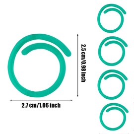 100 Pcs Plant Support Clips, Plant Clips for Climbing Plants Garden Clips for Climbing Plants, Tomato Plant Support Vine Clips Plant Flower Lever Loop Gripper Plant Fixing Clips, Spiral