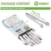 HINMAY Small Serving Tongs Set 6-Inch Appetizer Tongs Stainless Steel