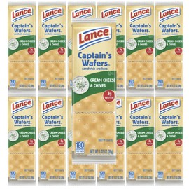 Lance Captain's Wafers, Cream Cheese and Chives (20 pk.), Indulge in Lance Captain's Wafers, Cheese Crackers, Snack Crackers, Snack Packs, Cheese Crackers & Perfect Snack Packs for Quick Bites