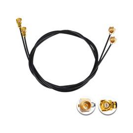 POBADY 2PCS U.F.L1 Male to U.F.L1 Female Cable 20" /50CM 1.37mm Low-Loss Extension Cable