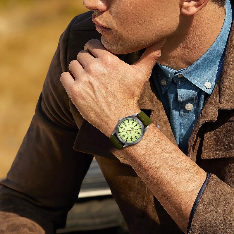 Men's Wristwatch, Water Resistant, Luminous: Arabic Numerals, Exquisite, Simulation, Military