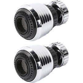 Fokroin Tap Aerator, 360° Rotatable Dual Function Tap Aerator for Taps (Silver), Applicable Tap Aerator for Kitchen and Bathroom