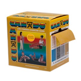 Cando Exercise Band, Gold, 25 Yard Dispenser