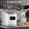 Countertop Ice Maker with LED Display & Timer, 26lbs/24H, Self-Cleaning