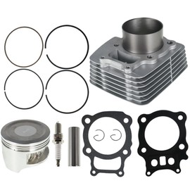 Thomletha Cylinder Piston Gasket Top End Repair Kit Replacement for Honda Rancher 350 2000-2006 Replacement for 12100-HN5-670 13101-HN5-670