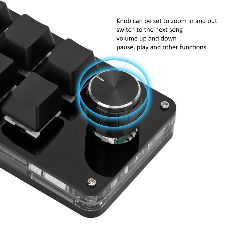 One Handed Mechanical Keyboard Multifunction 6 Key Mini Gaming Keypad