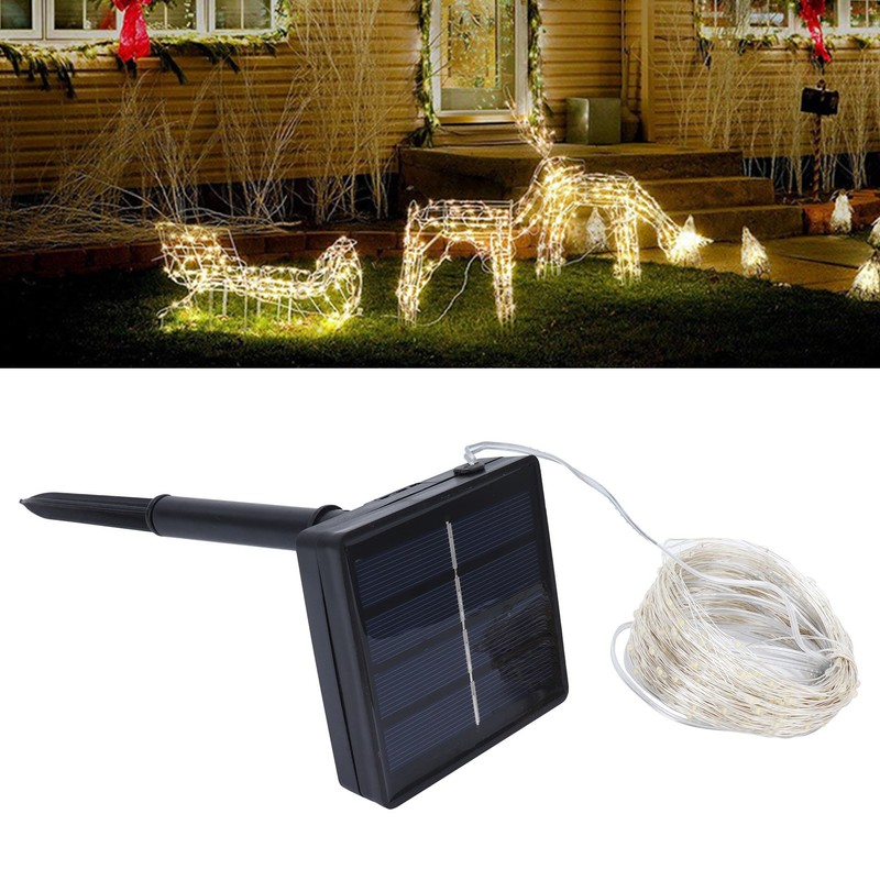 300LED Solar String Lights IP44 Waterproof Outdoor Garden Courtyard Decoration