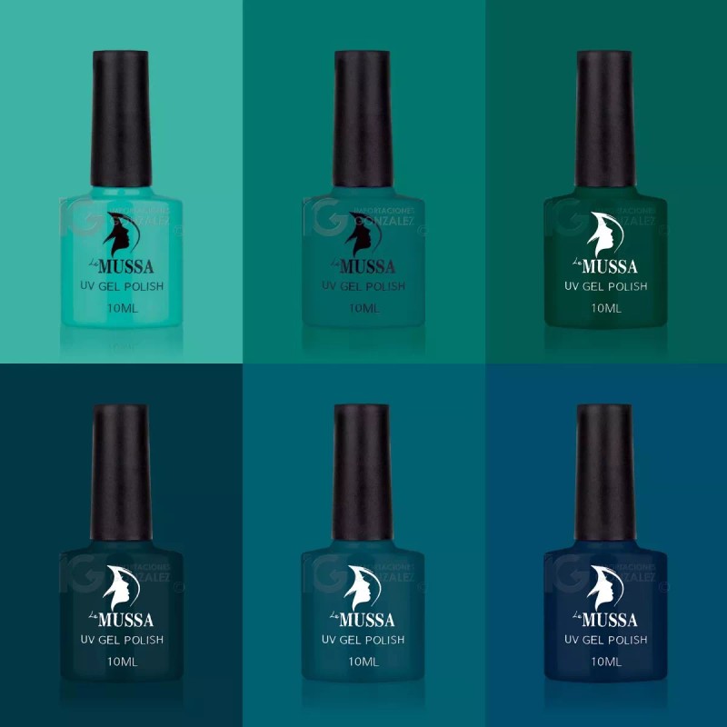 Mussa Gama De Gel Semipermanente Mussa® 6 Esmaltes Para Uñas