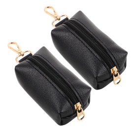 Gatuida 2pcs Pet Poop Bag Holder Stylish Waste Bag Dispenser Pouch with Clip for Dog Walking Travel Outdoor Use Convenient Accessory for Easy Cleanup