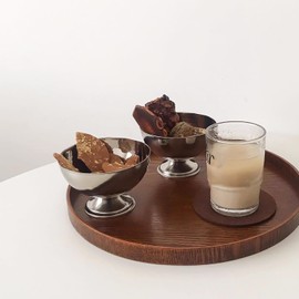 Fyearfly Smoothing Metal Dessert Bowl, 4-Piece Ice Cream Bowl with Food Grade Stainless Steel Forks for Dessert, Ice Cream Sundae, Fruit, Salad, Snack, Cocktail